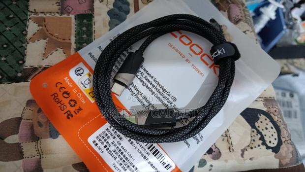 Toocki 100w Cable Type C to Type C Fast Charging Qc4.0 Smart Power-Off photo 3