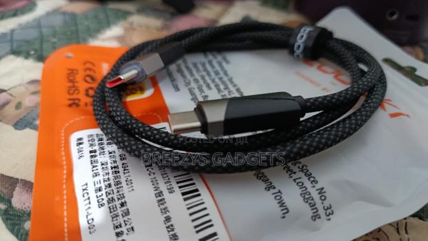 Toocki 100w Cable Type C to Type C Fast Charging Qc4.0 Smart Power-Off photo 7