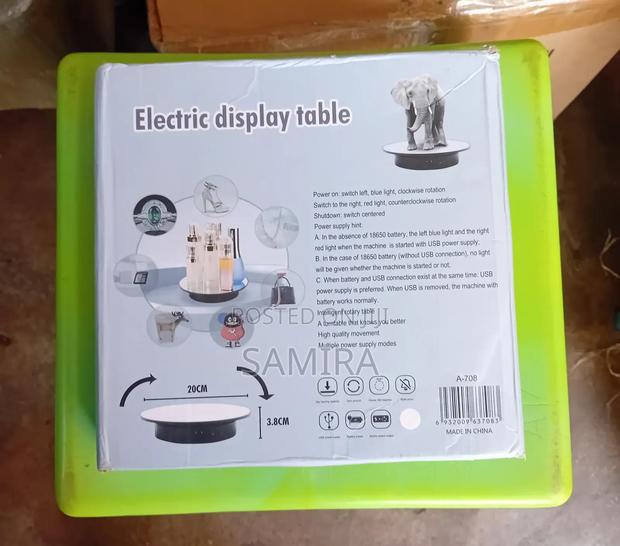 Electric Rotating Display Table – 360° Product Turntable photo 2