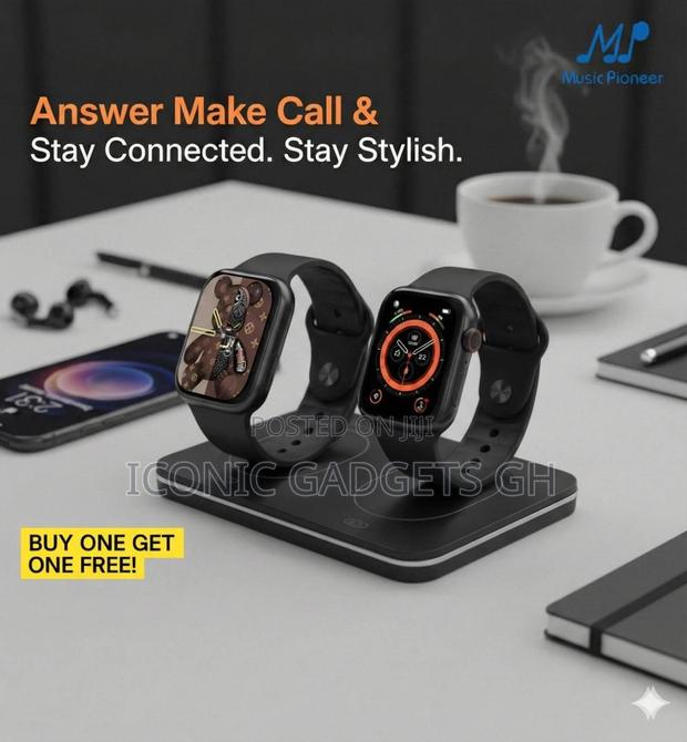 Series Ultra Smartwatch With Wireless Charging(Buy 1 Get 1 Free Bundle