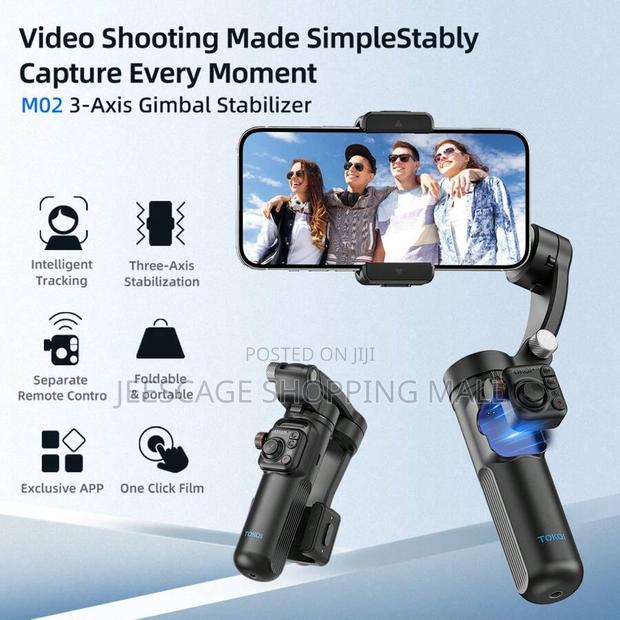 Smart Tokqi M02 3-axis Gimbal Stabilizer For Smartphones.