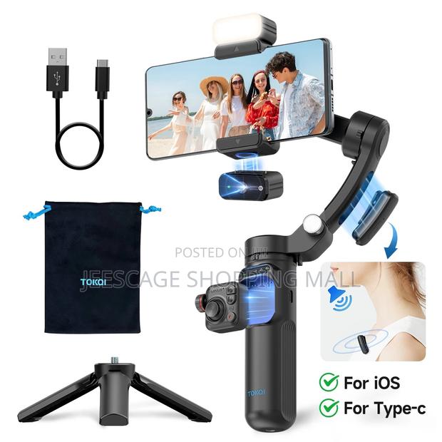 Smart Tokqi M02 3-axis Gimbal Stabilizer For Smartphones.