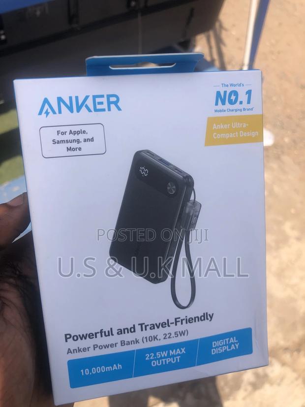 Anker Power Bank 10,000 Mah Pocket Size in Stock photo 3