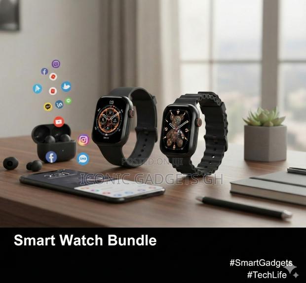 Smart Watch Bundle(Buy One Get One Free)