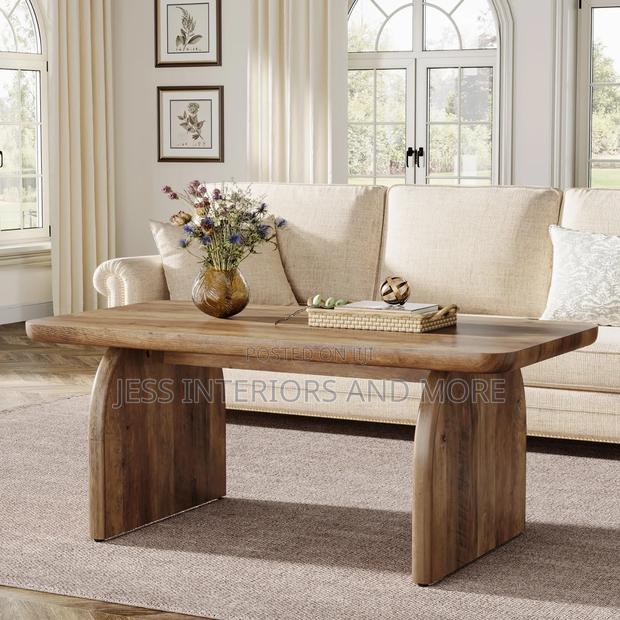 Center Table With Sturdy Base