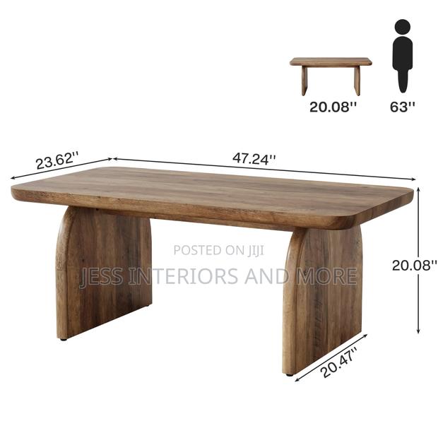 Center Table With Sturdy Base photo 2