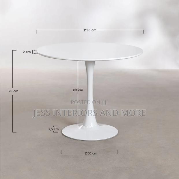Dining Table (Round) White photo 2