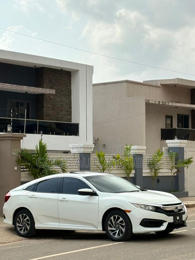 Honda Civic EX 4dr Sedan (1.5L 4cyl) 2016 White photo 2