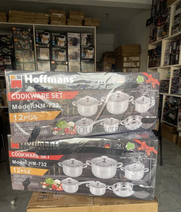 Easy to Clean Hoffmans Stainless Steel 12pcs Cooking Pot · Photo 2
