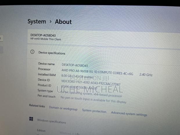 Laptop HP EliteBook 840 G3 8GB AMD A8 SSD 256GB photo 3