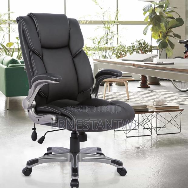 Ergonomic Home Office Leather Chair With Folding From Colamy, Uk photo 2