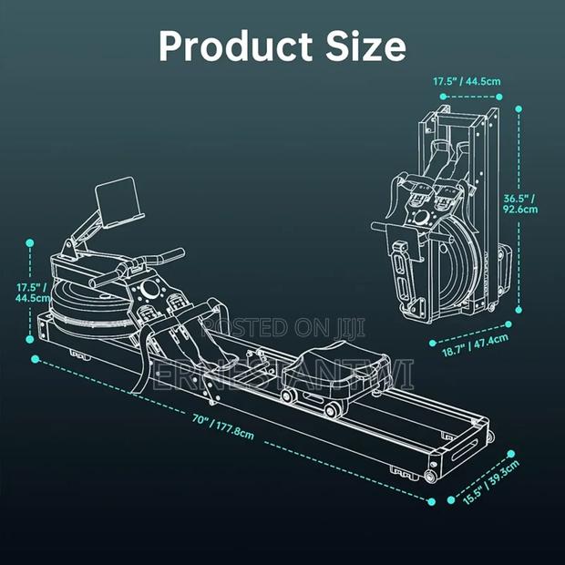 150kg Capacity Folding Rower Machine With Bluetooth From Pasyou, Uk photo 5