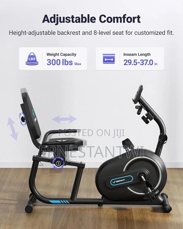 Recumbent Exercise Bike With Bluetooth Connectivity From Merach, Uk photo 3