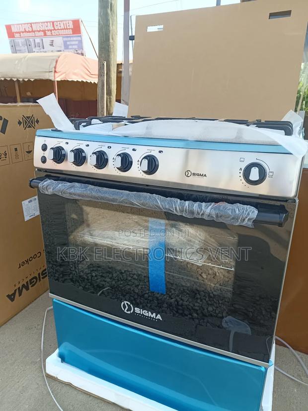 Sigma 80*60 5burner Gas Cooker Oven + Grill + Auto Ignition photo 3