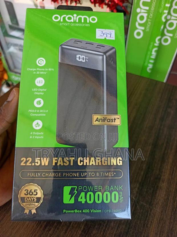 Oraimo Power Bank 40000mah (Opb – 7400q Charger For Phones & Tablets photo 2