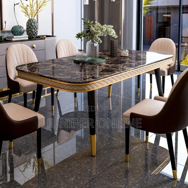 Dinning Set Beautiful Browny Marbole