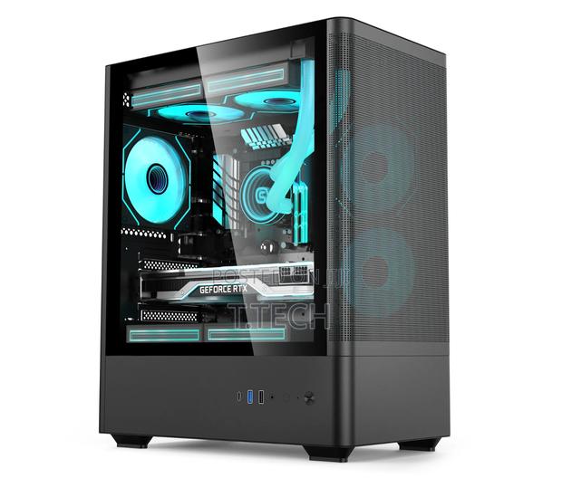 Mini-Tower Gaming Case With 5 Argb Fans