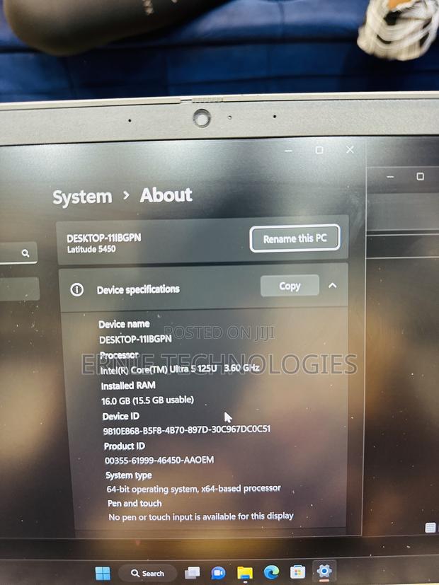 Laptop Dell Latitude 5450 16GB Intel Core Ultra 5 SSD 512GB photo 9
