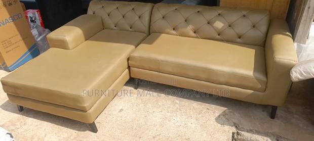 Mature Colored L Sofa. Durable