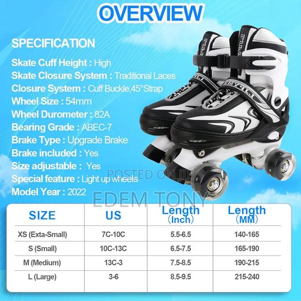 A Pair Of Ljpymx Quad Roller Skates For Small Kids photo 4