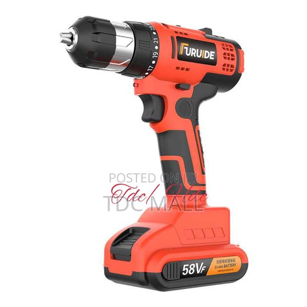 58v Rechargeable Electric Power Drill + Portable Toolbox for Charging · Photo 4