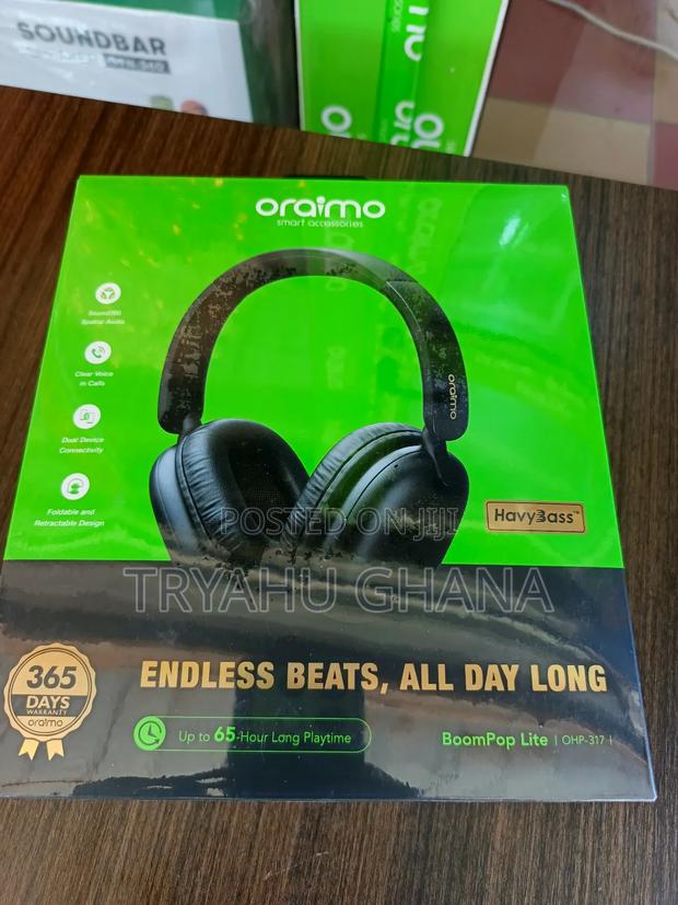 Oraimo Ohp-317 Boompop Lite – 65h Wireless Headphones With Deep Bass photo 2