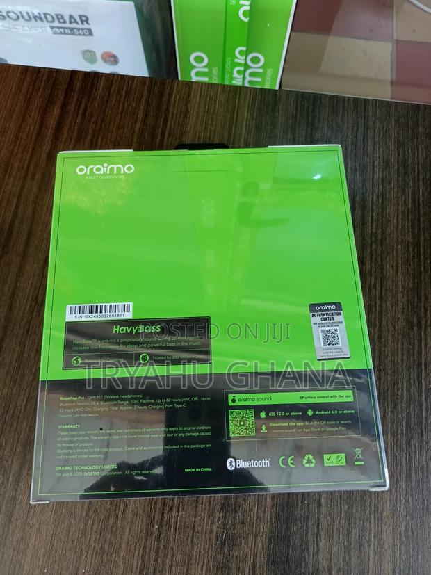 Oraimo Ohp-917 Boompop Pro – Anc Wireless Headphones With 82h Playtime photo 2