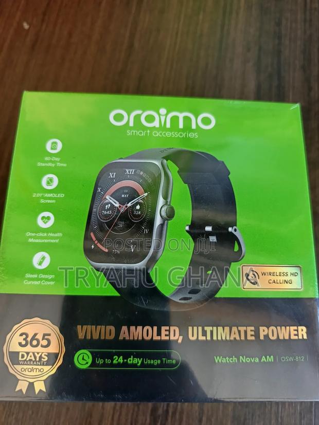 Oraimo Osw-812 - Smartwatch With Hd Calling, Heart Rate & Spo2 Monitor