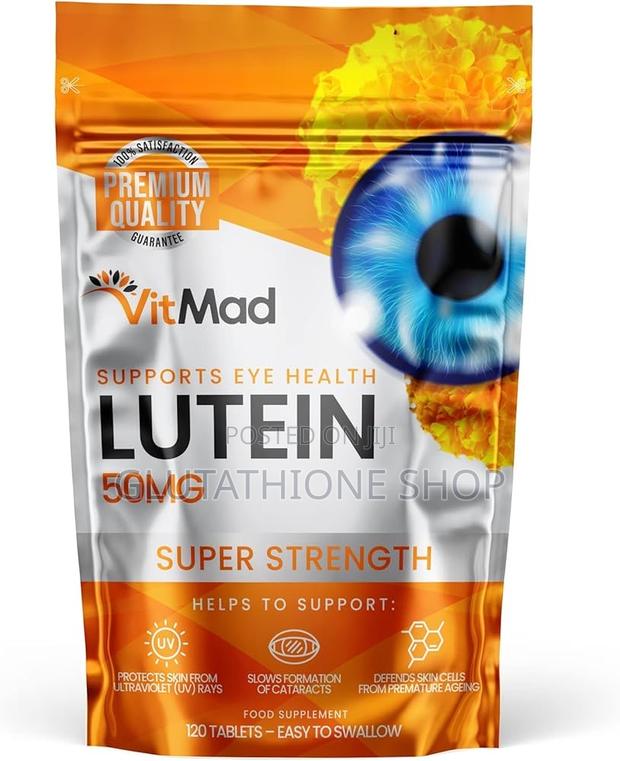 Lutein 50mg 120 Tablets Supports Vision Eye Health Supplement · Photo 2
