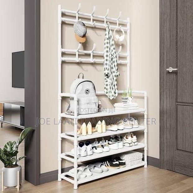 Multi-Functional Shoe and Hat Rack