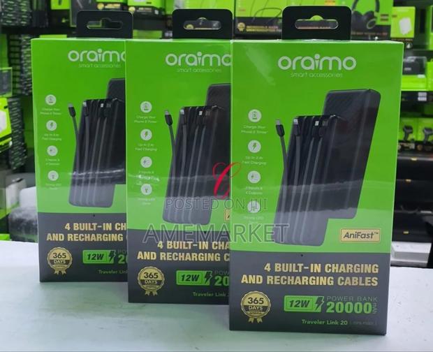 Oraimo Power Bank 20,000mah 12w - Opb-P5201 Traveler Link 20 · Photo 3