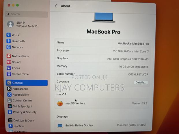 Laptop Apple MacBook Pro 2019 16GB Intel Core I7 SSD 256GB photo 7