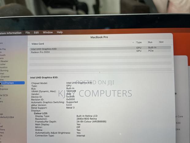 Laptop Apple MacBook Pro 2019 16GB Intel Core I7 SSD 256GB photo 9