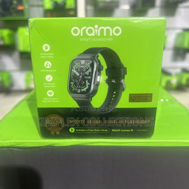 Oraimo Watch Lumos N 2.01'' Hd Smart Watch With Extra Strap