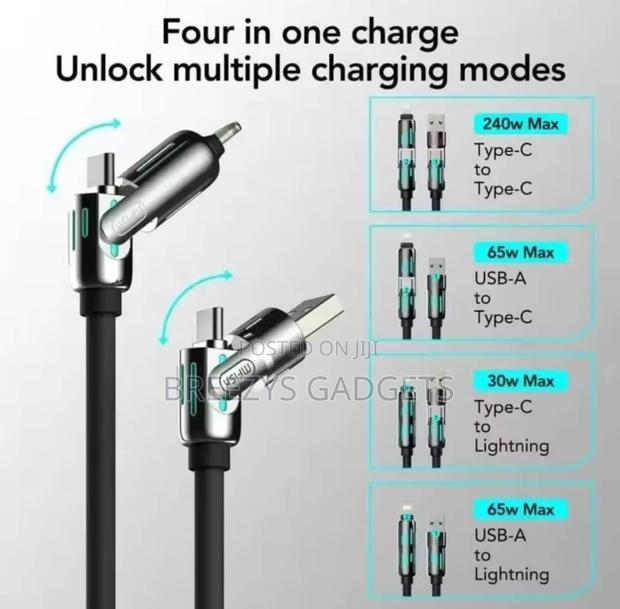 4-in-1 240w Type C Fast Charging Cable Usb Pd Super Fast Charging photo 6