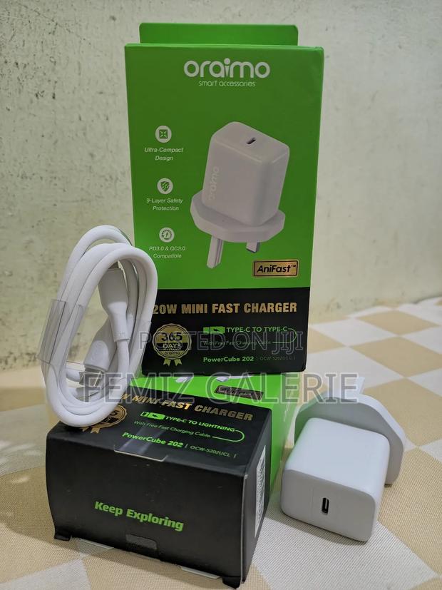 Oraimo Powercube 202 Uk Type 20w Compatible Charger Kit photo 2