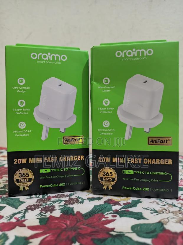 Oraimo Powercube 202 Uk Type 20w Compatible Charger Kit photo 3