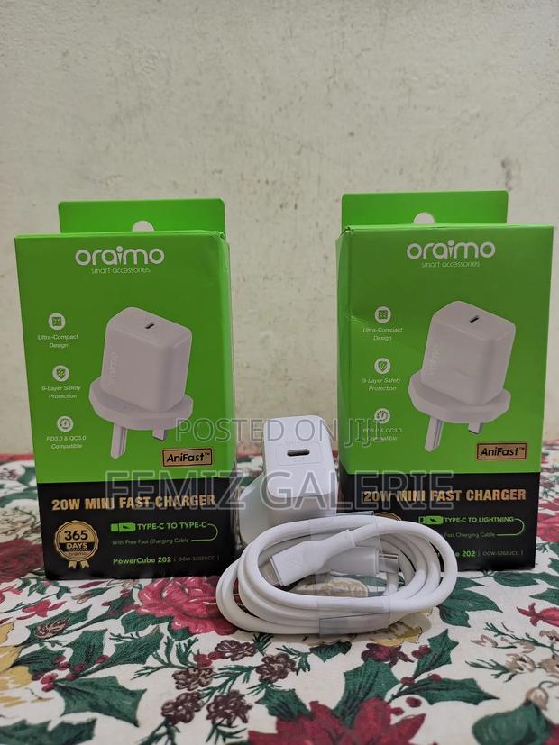 Oraimo Powercube 202 Uk Type 20w Compatible Charger Kit photo 2