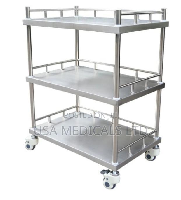 Medicine Trolley 3 Layer Stainless · Photo 2