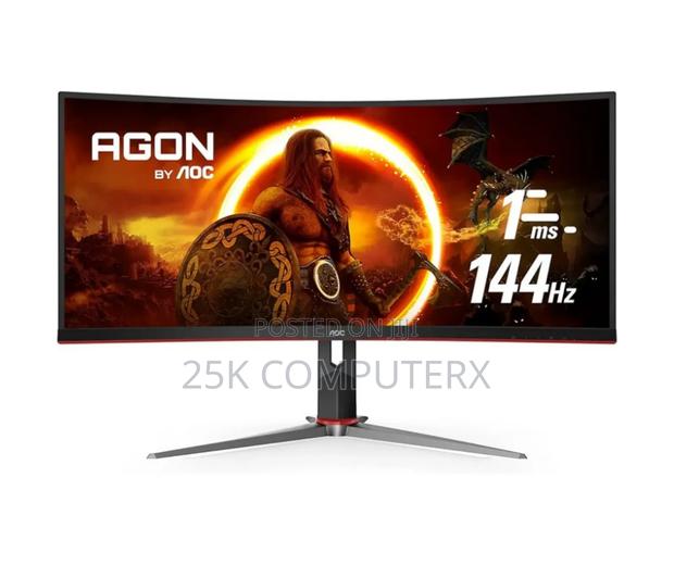 Aoc Cu34g2x 34′′ Curved Ultrawide Monitor | 3440×1440p 144 Hz Va photo 2