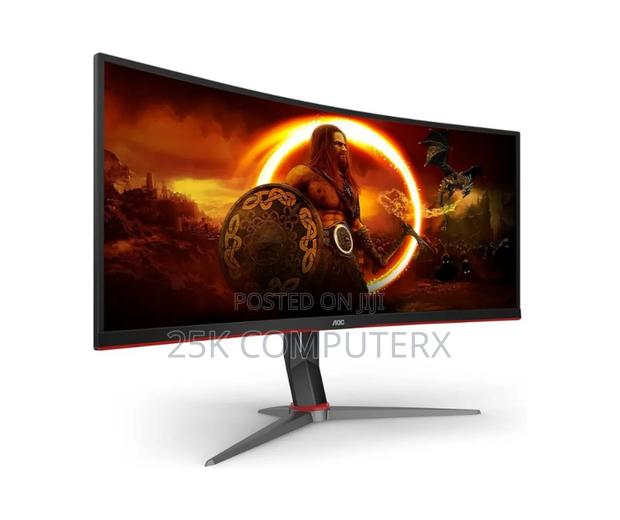 Aoc Cu34g2x 34′′ Curved Ultrawide Monitor | 3440×1440p 144 Hz Va photo 3