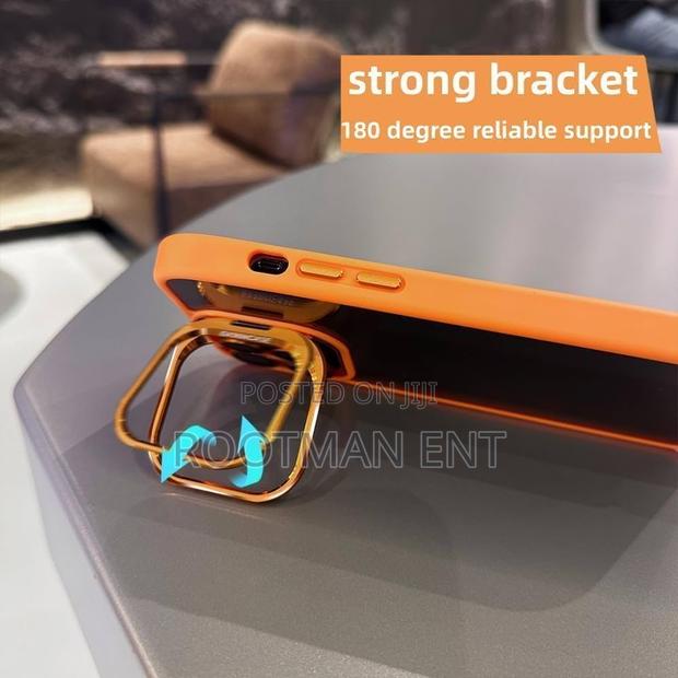 Self-Contained Stand Silicone Case Lens Cover for iPhone 17 Pro Max photo 3