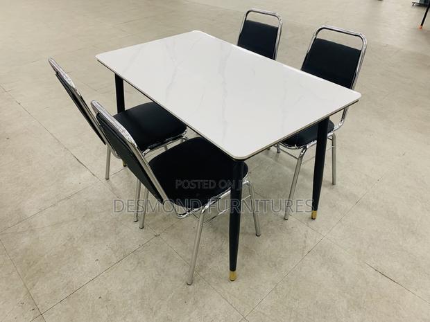 Dining Table With 4 Chairs ( Marble)-Code Lc2 photo 2