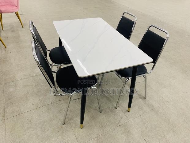 Dining Table With 4 Chairs ( Marble)-Code Lc2 photo 3
