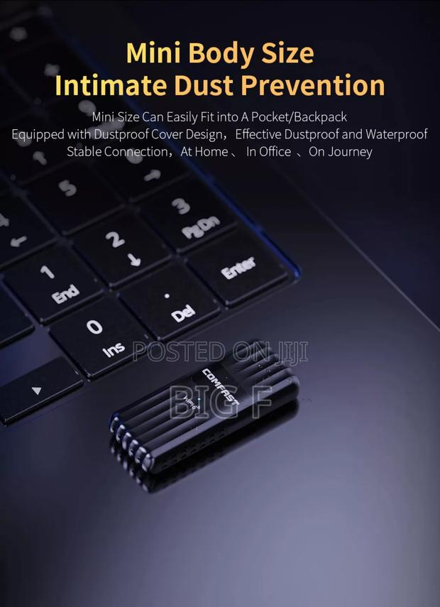 Comfast 900mbps Dual Band Usb Wifi 6 Adapter + Bt5.3 2 In 1 Usb Dongle photo 2