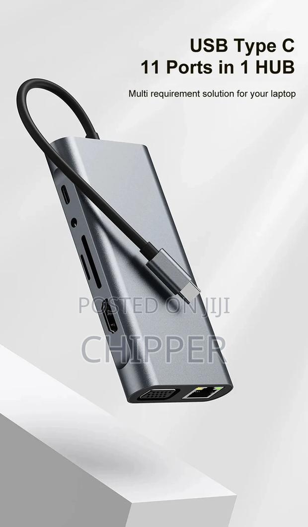 11 Ports Type C Adapter Hub / Docking Station photo 3