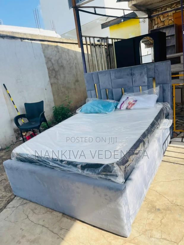 Design Fabric Bedframe With Mattress · Photo 2