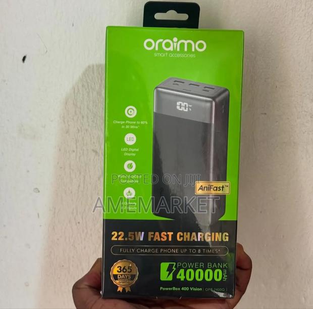 Oraimo Powerbox 400 Vision 40000mah 22.5w Power Bank photo 2