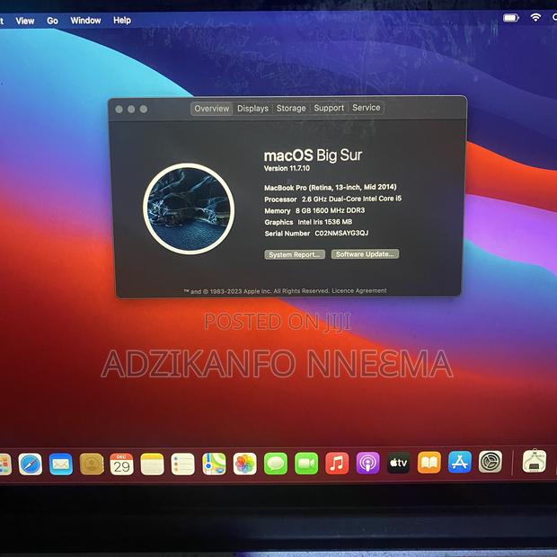 Laptop Apple MacBook Pro 2014 8GB Intel Core I5 SSD 250GB photo 3