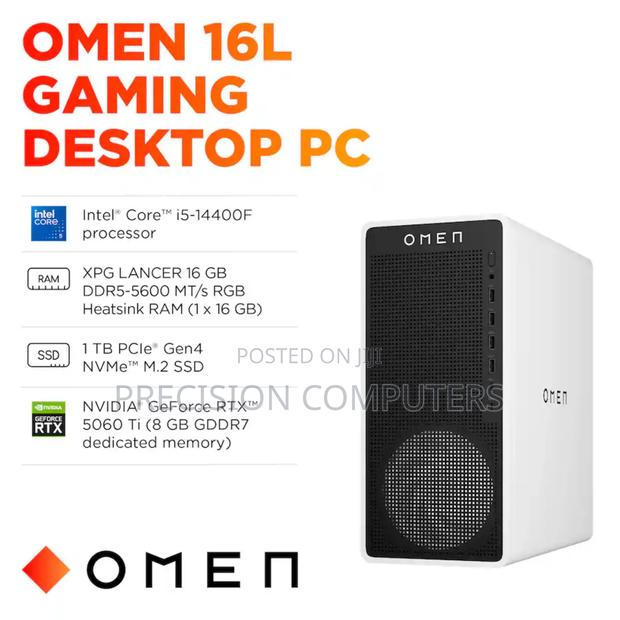 New Desktop Computer HP Omen 25L 16GB Intel Core I5 SSD 512GB